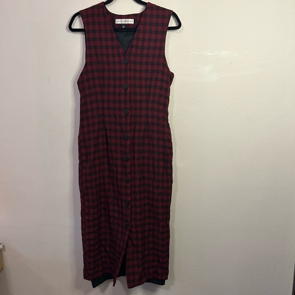 Preswick & Moore Button Down Wool Blend Dress